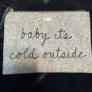 Kate Spade- baby it’s cold outside clutch/pouch